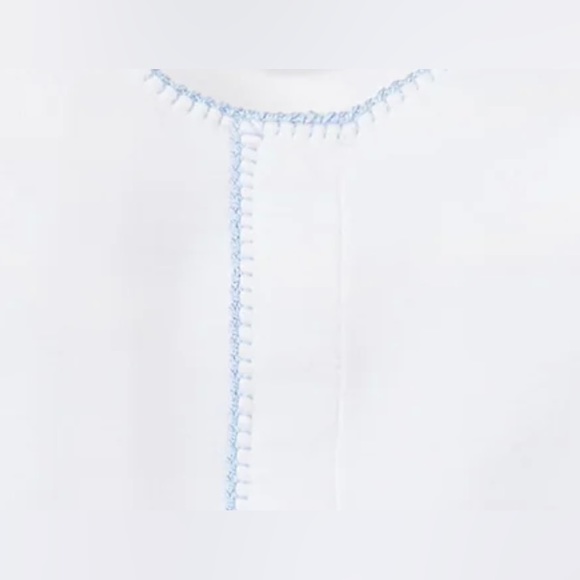 NWT Kissy Premier White Blue Trim Converter Gown NB - Picture 3 of 6